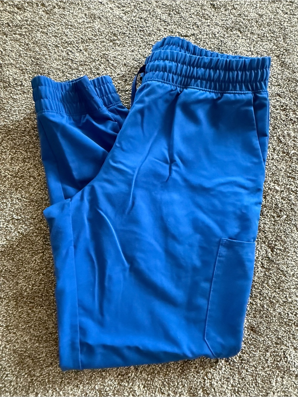 Jaanuu Royal Blue Elastic Waist Jogger Pants